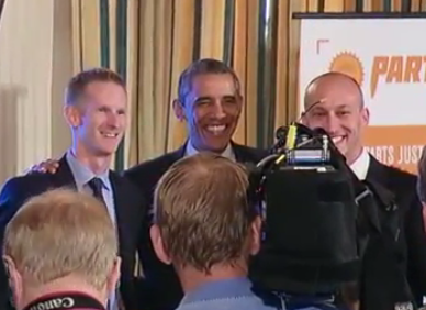 Billy and Tony with President Obama