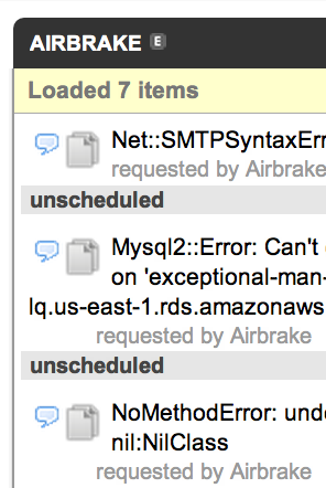 Airbrake and Pivotal Tracker Integration